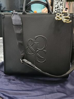 Black Tote with Gold G&C Charm